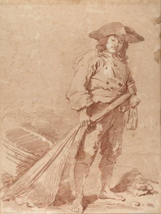 Jean Honor&#xe9; Fragonard (French, 1732&#x2013;1806). &quot;A Fisherman Pulling a Net,&quot; 1774. Red chalk. 19&#x2013;3/4 x 14&#x2013;3/4 in. The Metropolitan Museum of Art, New York, Walter and Leonore Annenberg and The Annenberg Foundation Gift, 2006