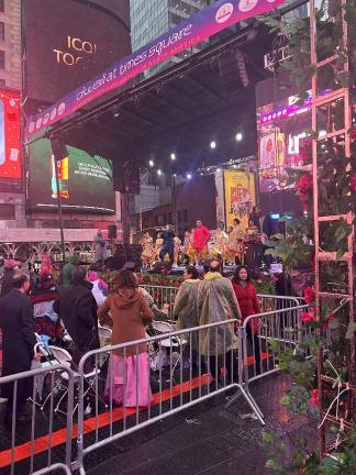 Crowds braved the rain to participate in the Diwali celebration, which had been rescheduled after October’s nor’easter knocked out Diwali and the Columbus Day Parade.