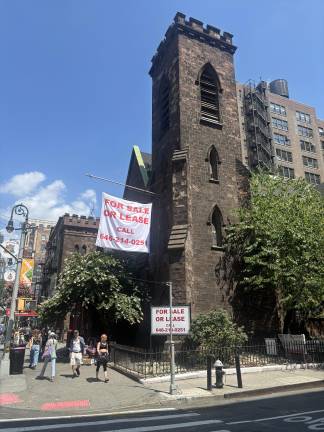 The landmarked church building on Sixth Avenue at 20th Street is for sale or lease once again. In the 1980s and ’90s it housed the Limelight, the infamous epicenter of the party club scene. The building was last an Episcopal church in the late 1970s.