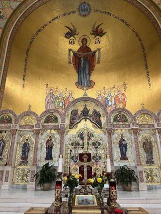 The impressive Ukrainian Catholic church connected with St. George Academy. Photo: Kay Bontempo