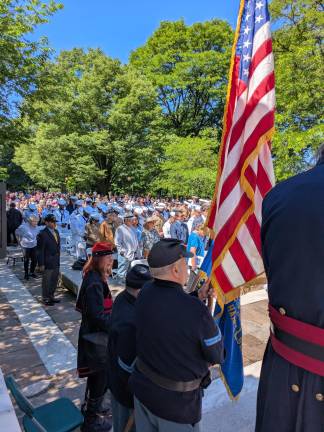 Looking southeast toward the audience.