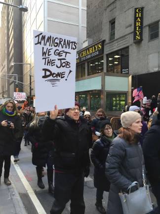 Church Street and Trinity Place on Sunday afternoon. Photo: Val Castronovo