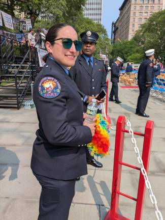 FDNY Medal Day 2025. Shoulder patches show off the colorful nicknames of many fire stations.