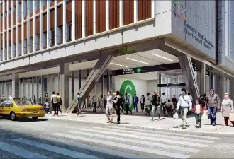 A rendering of the planned $2 billion overhaul of Lenox Hill Hospital, which was approved by city officials this summer. A local advocacy group is now suing them, alleging zoning violations.