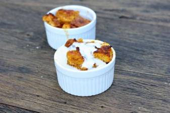 A version of pumpkin bread pudding, a delicious and simple to make holiday-time treat. Photo: esimpraim, via Flickr