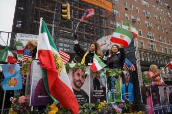 Persian Day Parade on Madison Avenue, April 19 was spirited even if lightly attended by spectators.