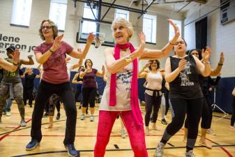 The JCC’s annual New Year’s Day Fitness Fair. Photo: Jennifer Weisbord