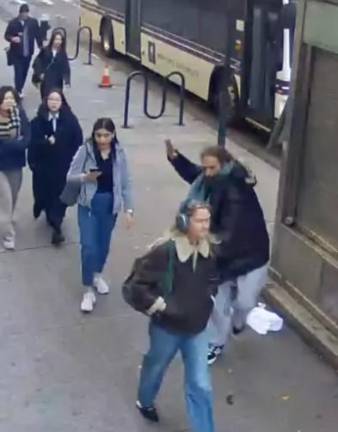 Surveillance video allegedly shows James Rizzo about to slap NYU student Amelia Lewis on the butt and knocked her to the ground and pulled her hair. She immediately posted a Tik Tok video. Police linked him to the sexual attack after police arrested him an vacant apartment where a string of burglaries had taken place.