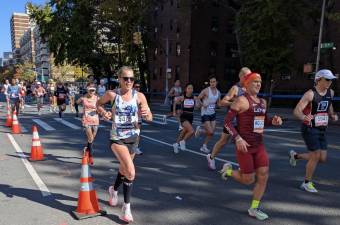 Taking it to the streets, fast runners in East Harlem.