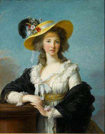Elisabeth Louise Vig&#xe9;e Le Brun (French, Paris 1755&#x2013;1842 Paris). &#x201c;The Duchesse de Polignac in a Straw Hat.&#x201d; 1782, oil on canvas, 36 3/8 x 28 7/8 in. (92.2 x 73.3 cm). Muse&#xb4;e National des Cha^teaux de Versailles et de Trianon (MV 8971).