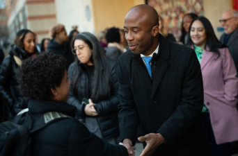 DOE Chancellor Kamar Samuels reversed course and told parents that the Community Action School was going to remain open.