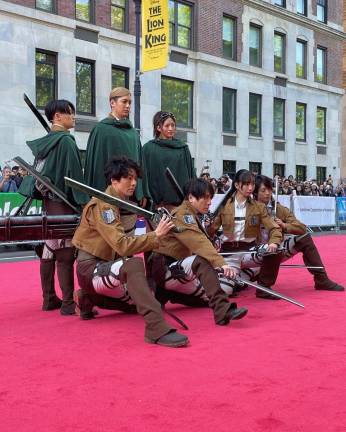 Cast of Attack of the Titans.