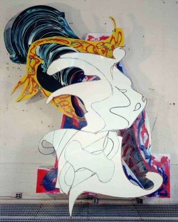 Frank Stella, The Whiteness of the Whale (IRS-1, 2X), 1987. Paint on aluminum. 149 x 121 3/4 x 45 1/4 in. (378.5 x 309.2 x 114.9 cm). Private collection. © 2015 Frank Stella/Artists Rights Society (ARS), New York. Photograph by Steven Sloman.