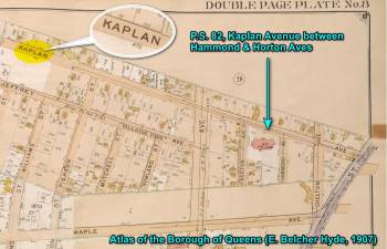 Kaplan Avenue in Jamaica, Queens, from 1907 E. Belcher Hyde Map.