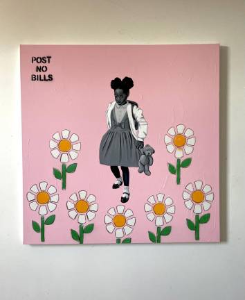 “Daddy’s Little Girl” is one of the centerpieces of the “Give Us Our Flowers” series. Photo: Courtesy of Guy Stanly Philoche