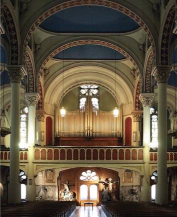 The interior at Most Holy Redeemer Church.