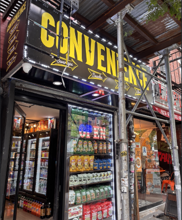 A convenience store at the base of 199 Ave A, one of four buildings in the Jacobson/Ricatto real estate portfolio that is now under financial pressure.