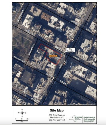 A 0.32-acre plot on 252–258 Third Ave. has been slated for major renovations, but first the Department of Environmental Conservation has ordered a brownfield cleanup.