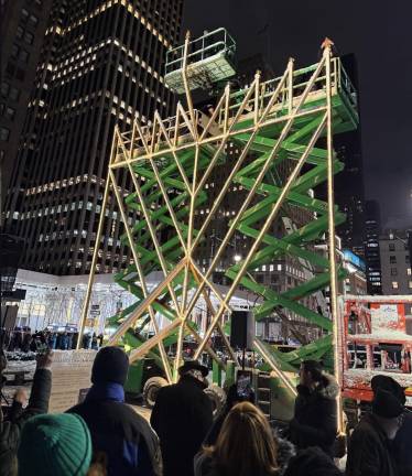 The World’s Largest Menorah at Grand Army Plaza, Hanukkah, Dec. 14, 2025.