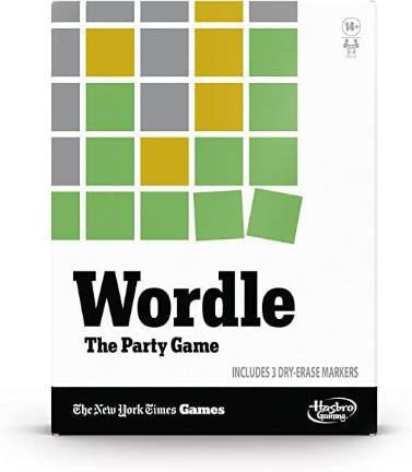 Wordle The Party Game. Photo via Amazon.com