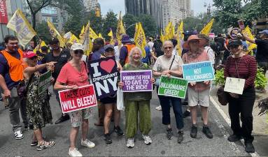 Arlene Geiger, who has been protesting since the anti-war movement in the 1970s, is gearing up for another national protest on May Day.