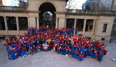 270 Marios gathered in Union Square on March 10 in a bid to break the world record for a single Mario gathering.