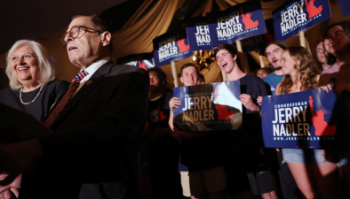 Rep. Jerrold Nadler, after his primary win in August. Photo via Nadler’s Twitter