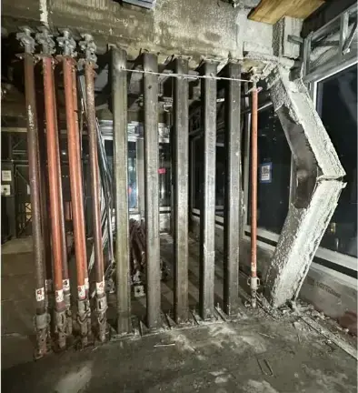 The Church Center was given a full vacate order on July 7, when an office-to-residential conversion nearby at 235 E. 42nd St. nearly collapsed due to faulty support beams. The DOB shored up the building with additional beams but still had a full or partial vacate order on five nearby buildings.