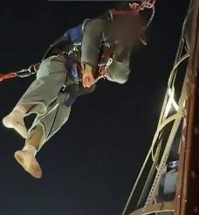 It was a difficult rescue for firefighters who had to hoist the injured teen from the bottom of a narrow 50 ft maintenance shaft on the Queensboro Bridge where he had fallen while filming a stunt with “urban explorer” companions.
