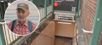 Ross Falzone, a retired high school special education teacher was shoved to his death by a 23 year old homeless person at a Chelsea subway station on W. 18th St. and Seventh Ave. It was the second violent incident at the station in a 18 months.