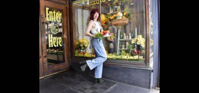 Karen Rempel offers a selection of LifeThyme’s enticing produce.