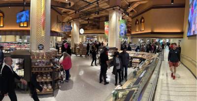 Customers flock to Wegman’s, which opened its first store in Manhattan on Oct. 18. It has replaced a space–across from Astor Place–that was once home to big-box retailer K-Mart.