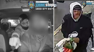 Left: Wanted for robbery of car-share driver. Right: Wanted for elder assault.