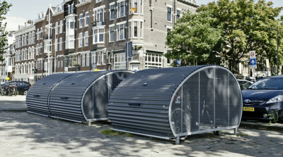 Storage units where bikes will be held. Each unit will hold several bikes.