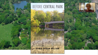 Sara Cedar Miller’s book, “Before Central Park,” was published on June 28 and was featured in a Zoom talk hosted by Friends of the Upper East Side on Tuesday. Photo: Abigail Gruskin