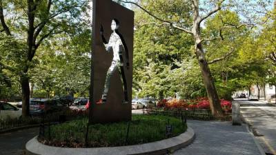 The Ralph Ellison Memorial. Photo courtesy of Riverside Park Conservancy