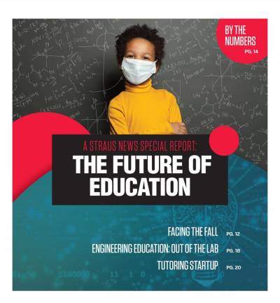 Christina Scotti’s cover design for this special report on “The Future of Education” won second place in the Best Special Section Cover category.