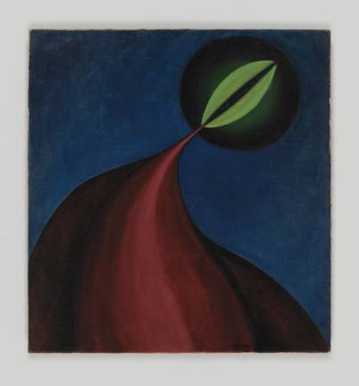 At The Whitney Museum of American Art – Henrietta Shore, Trail of Life, c. 1923. Oil on canvas, 30 1/8 × 28 in. (76.5 × 71.1 cm). Whitney Museum of American Art, New York; purchase with funds from the Painting and Sculpture Committee 2022.13