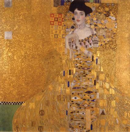 Gustav Klimt (1862-1918), &quot;Portrait of Adele Bloch-Bauer I,&quot; 1907. Gold, silver, and oil on canvas. Neue Galerie New York. Acquired through the generosity of Ronald S. Lauder, the heirs of the Estates of Ferdinand and Adele Bloch-Bauer, and the Este&#xb4;e Lauder Fund