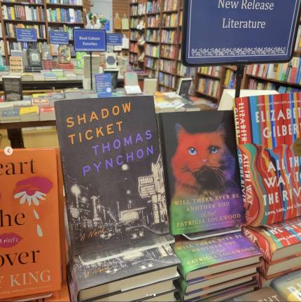 Thomas Pynchon’s <i>Shadow Ticket </i>among the new releases at Book Culture.