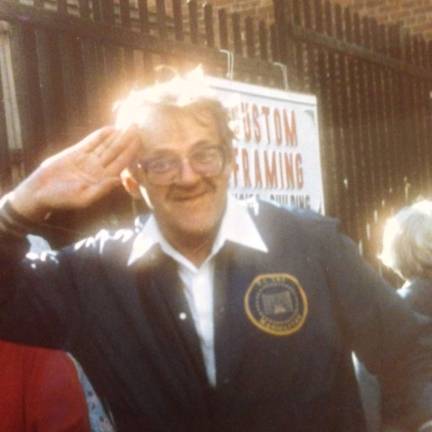 George Filipowski at the PS-183 farmers market about 1980.