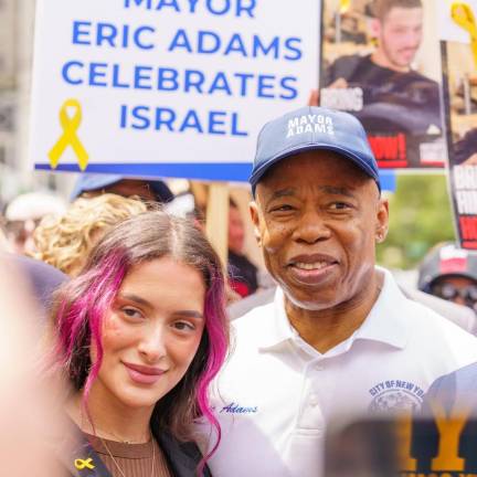 Hizzoner with Israeli singer Golan Eden