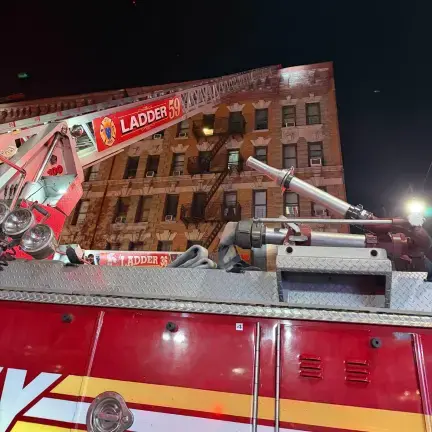 The buildings sole stairwell collapsed in the early morning blaze May 4. In addition to the three fatalities, five people were hospitalized in critical condition.