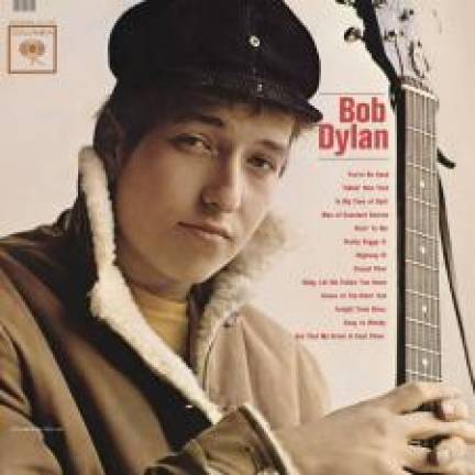 “Bob Dylan” album from 1962. Photo via bobdylan.com