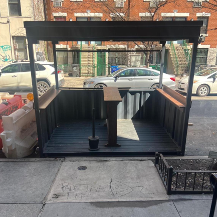 Roadside outdoor dining is back for the season, albeit at a severely diminished scale. Under Mayor Zohran Mamdani, the DOT has signaled that they support a shift back to looser all year-round rules, as does Council Speaker Julie Menin.