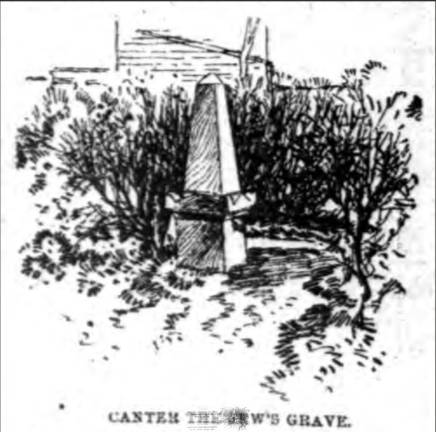 Canter’s the Hebrew’s grave in Shearith Israel Cemetery #2, in today’s West 11th Street.