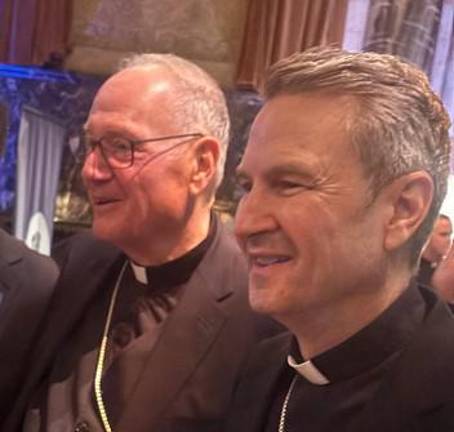 Cardinal Timothy Dolan (elft) whose resignation was accepted on Dec. 18, had accelerated the selloff of Archdiocesan real estate over the past two years to raise money for victims of sexual abuse by priests and lay people. But it will now be up to new Archbishop Ronald Hicks to finish raising the money to pay victims.