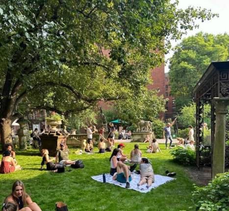 The garden in Little Italy has become a popular patch of green in the urban landscape around NoLita and SoHo.