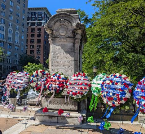 Wreaths prior to laying.