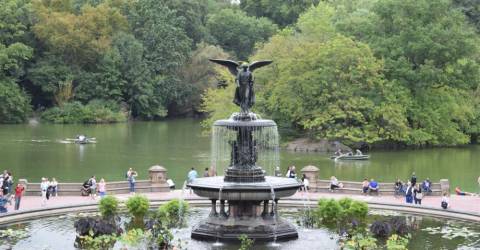 Bethesda Fountain, Central Park, Day to Night - Holden Luntz Gallery